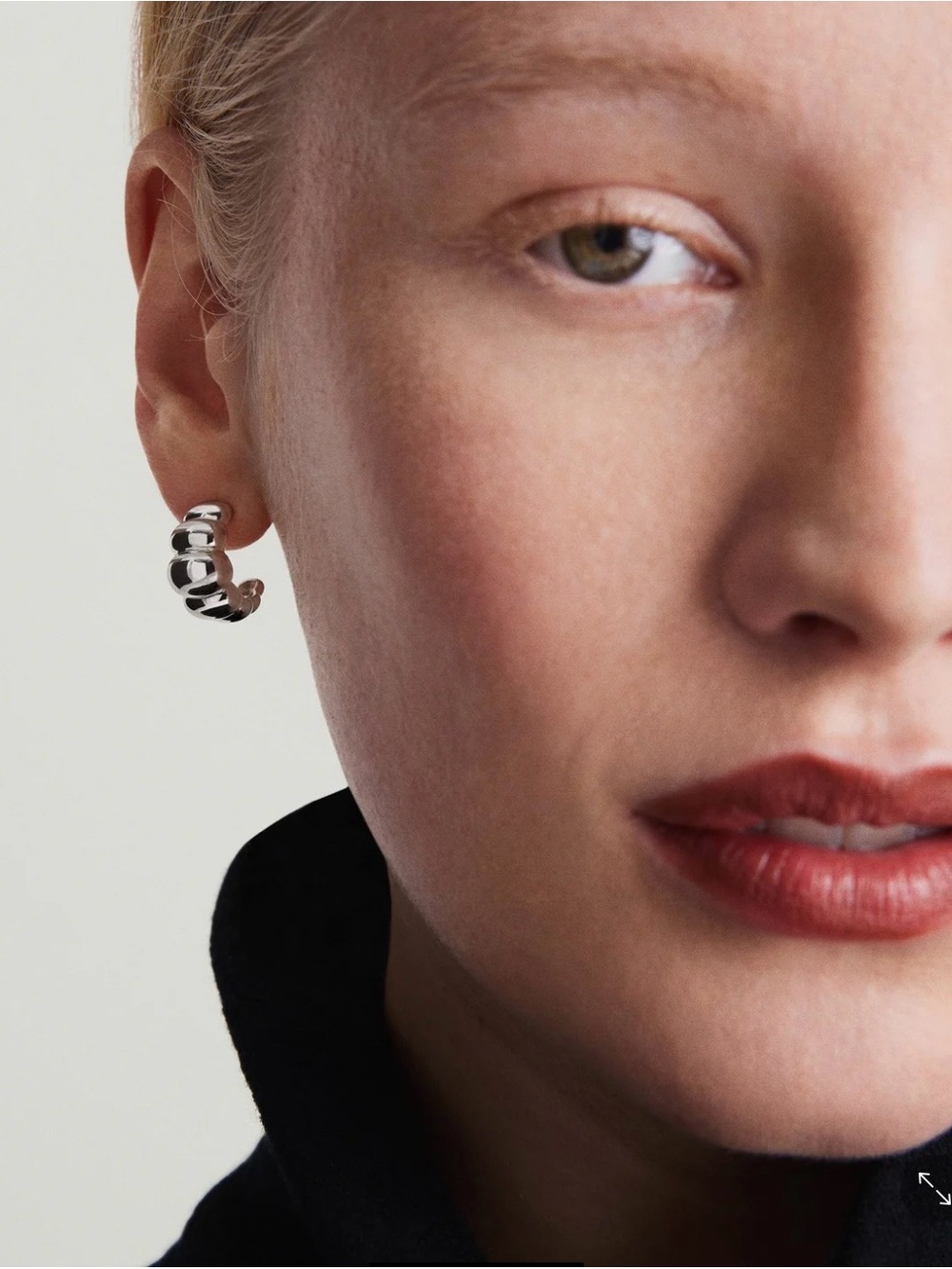 Mejuri Puffy Charlotte Hoops Sterling Silver